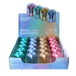 Yıldızlı Kalemtıraş Pastel Renk - 2