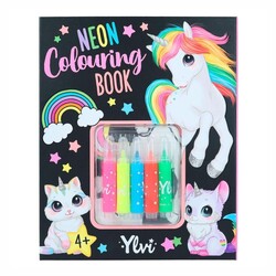 Ylvi Neon Colouring Book Set - Thumbnail