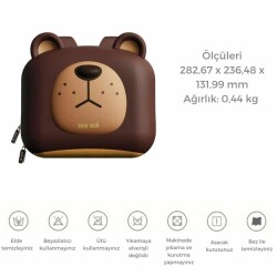 ZOYZOII Forest Serisi Cute Big Brown Bear Sırt Çantası - 4